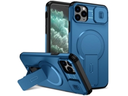 Capa Com Suporte Magsafe Para Iphone 11 Pro Max - Abertura Deslizante Com Proteção De Câmara