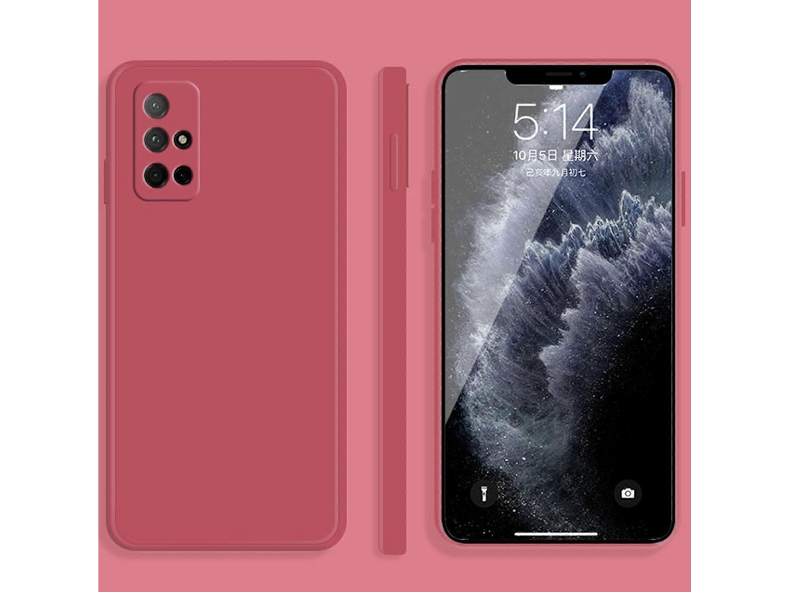 Capa Protetora Completa À Prova De Quedas, Imitação De Silicone Líquido, Cor Sólida, Bordas Retas, Para Honor 30s.