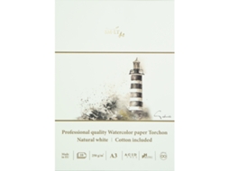 Bloco De Papel Aquarela Smlt Profissional A3 250g Com 10 Folhas De Aquarela