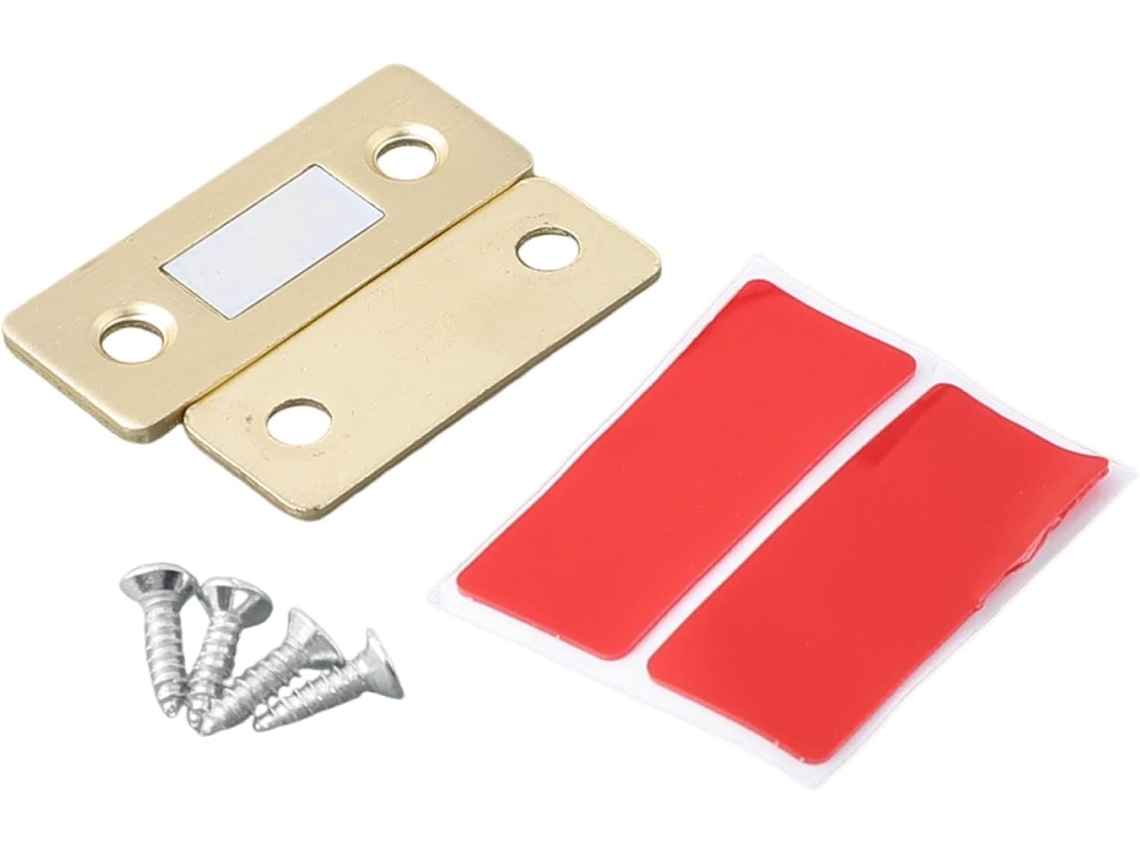 Fecho Magnético Invisível Para Armário, Trava De Metal Ultrafina Para Portas Guarda Roupas, Gavetas E Cômodas, Suporte