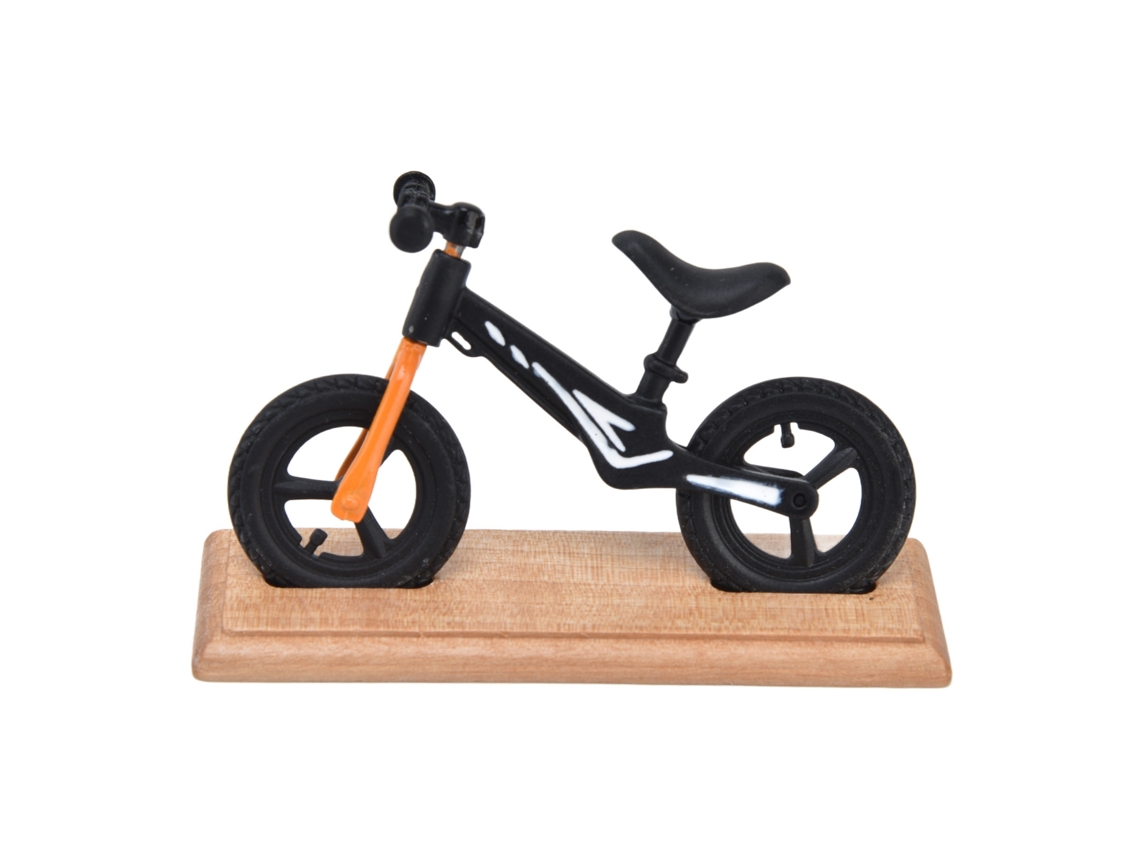 Bicicleta Miniatura De Metal E Madeira Para Casa De Bonecas Decoração Bicicleta De Montanha Preta