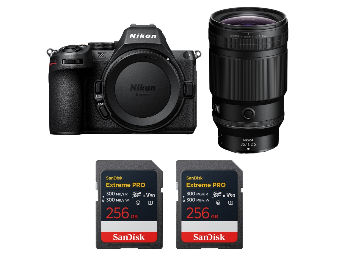 Z5 Ii + 35mm F/1.2 S + 2 Sandisk 256gb Extreme Pro Uhs ii Sdxc + Ebook “20 Dicas para Fotos Que Impressionam” NIKON