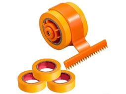 Aplicador de Fita Adesiva Ergonômico Modelo A, em Plástico, Manual, Compatível com Fita Adesiva Padrão, para Cortes Precisos. GOKOCO