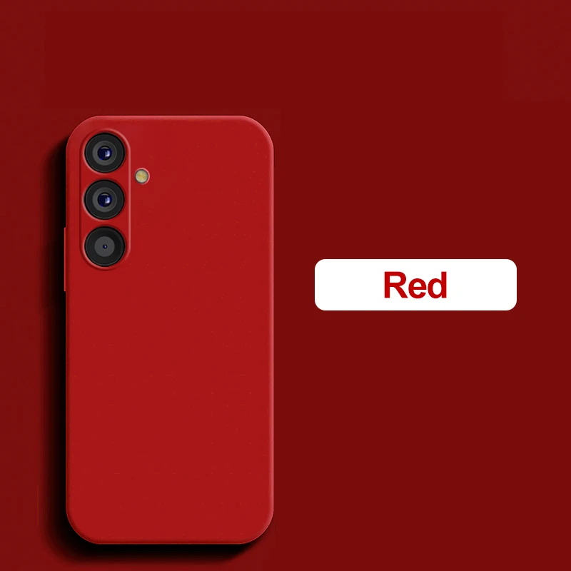 Capa De Silicone Líquido Para Câmera (galaxy S24 Ultra Vermelha) Para Samsung