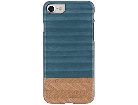 Capa iPhone 7, 8 MAN&WOOD Wood Azul