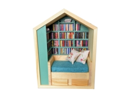 Prateleira De Livros Miniatura Laxiscreed Para Decoração E Organização De Espaços Com Estilo