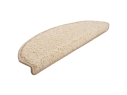 Tapetes de Escada 20 Peças 65x21x4 cm Creme Semicircular Grande MAISON EXCLUSIVE