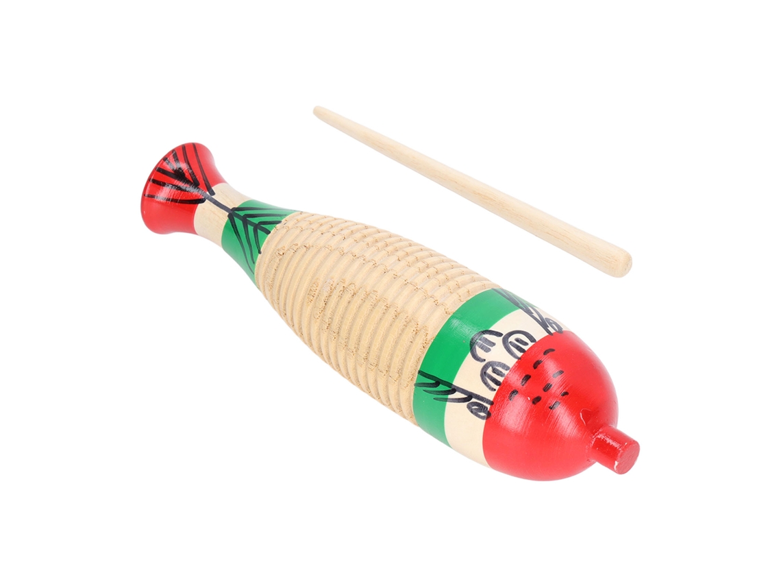 Mali instrumento de Percussão Guiro de Madeira em Forma de Peixe para Crianças Brinquedo Educativo