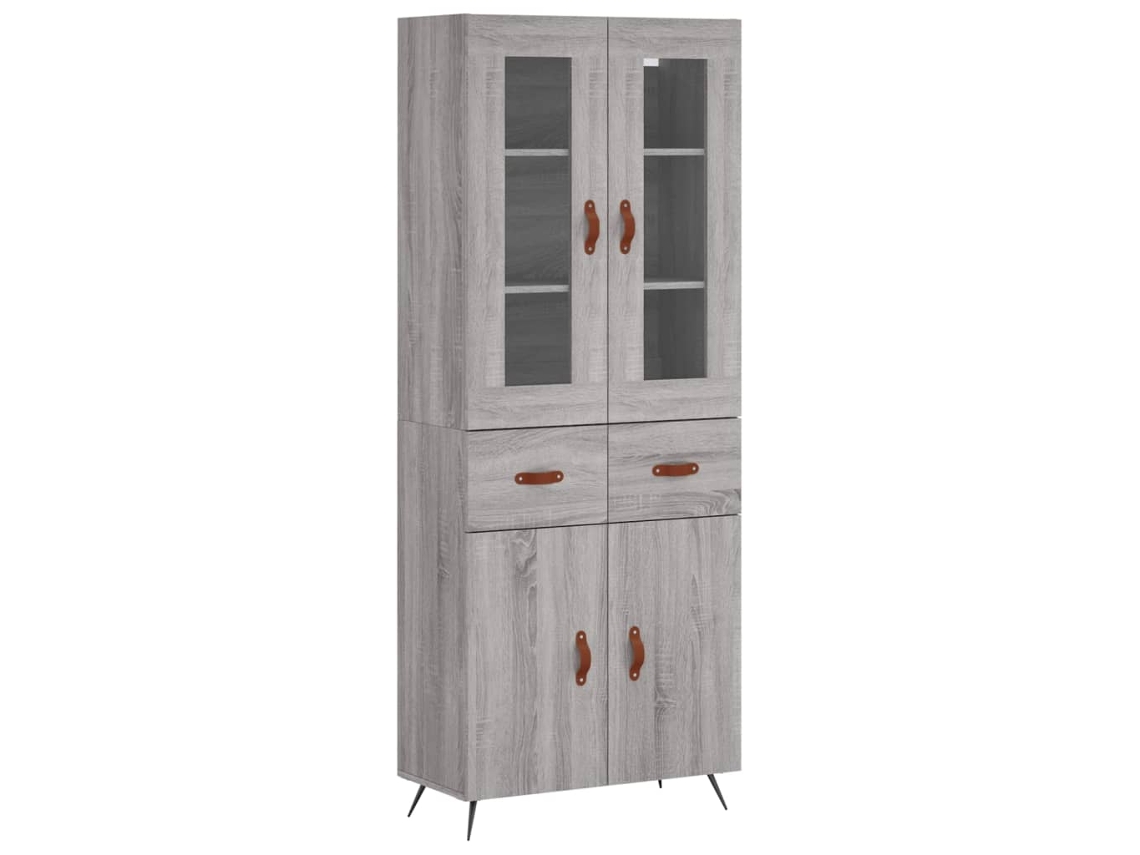Aparadores 3pcs MAISON EXCLUSIVE em Madeira Cinzento Cimento