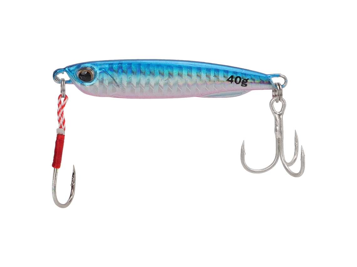 Isca de Pesca Metal 40g Laser Azul