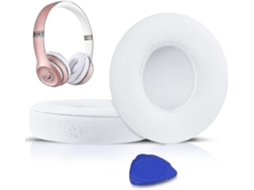 Lurelia Almofadas Auriculares Para Auscultadores Sem Fios Beats Solo 2 E Solo 3, De Couro, Em Espuma De Mómória, 1 Par