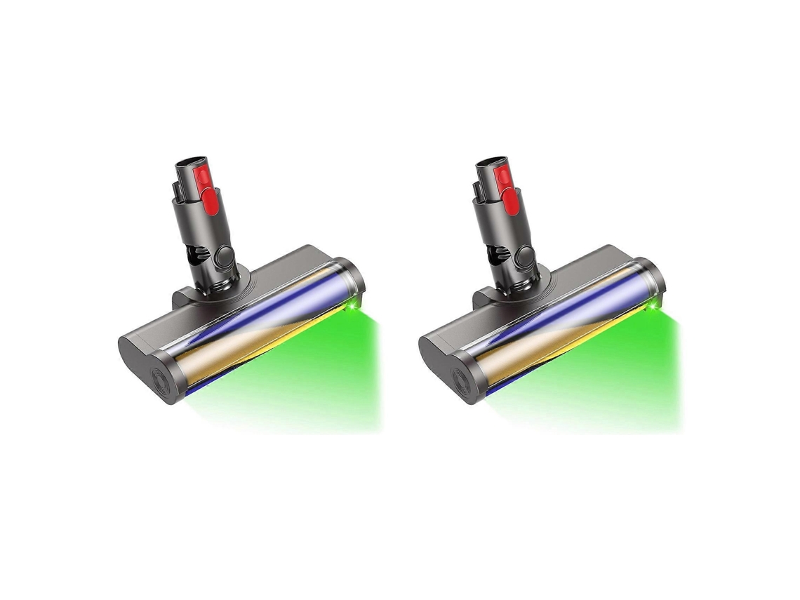 2 Cabeças De Escova Para Escova De Piso De Madeira V7 V8 V10 V11 V15 - Peças De Reposição Com Luz De Detecção De Poeira_glo