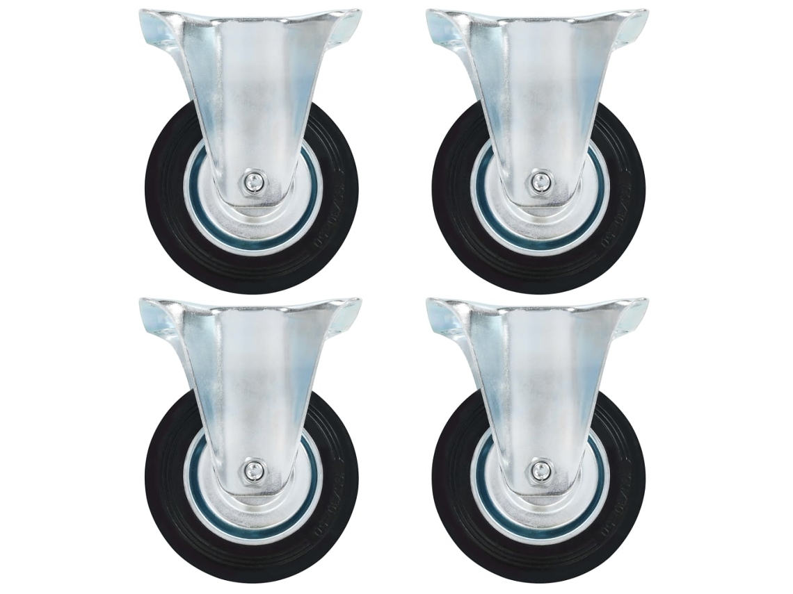 Vidaxl Rodas Fixas 4 Pcs 100 Mm