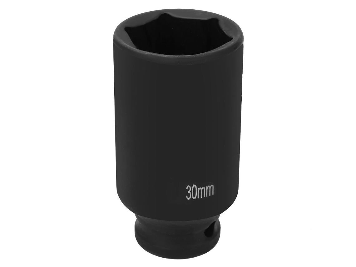 Chave De Impacto Profunda Métrica 1/2 Polegada 27/30mm 6 Pontos Hexagonal Para Ar Pneumático