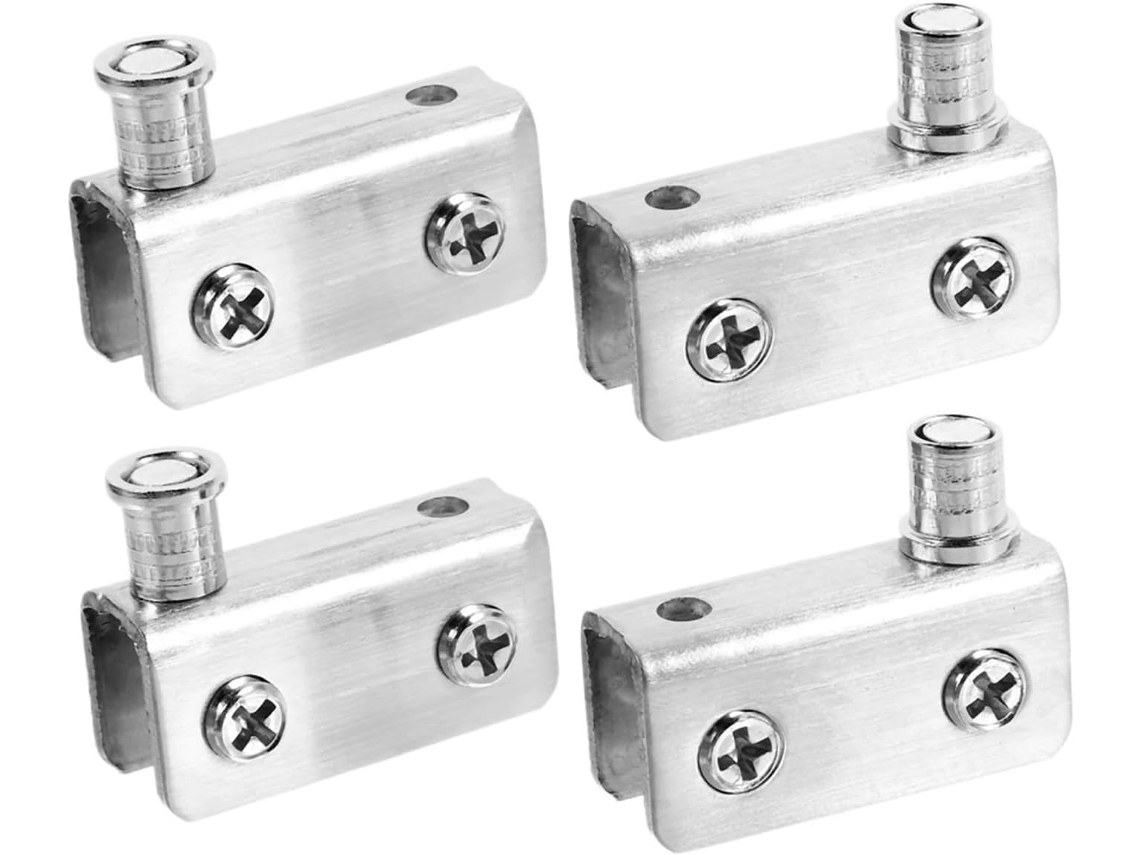 Dobradiças Giratórias Ocultas Para Portas, Conjunto De 4 Peças, Dobradiça Pivotante Para Porta De Vidro Box Chuveiro