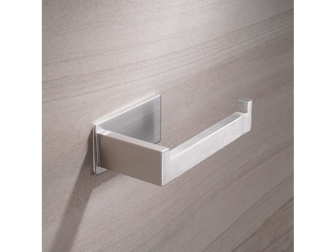 Porta-Papel Higiênico Autoadesivo Estilo Curto Preto NEVEANCE