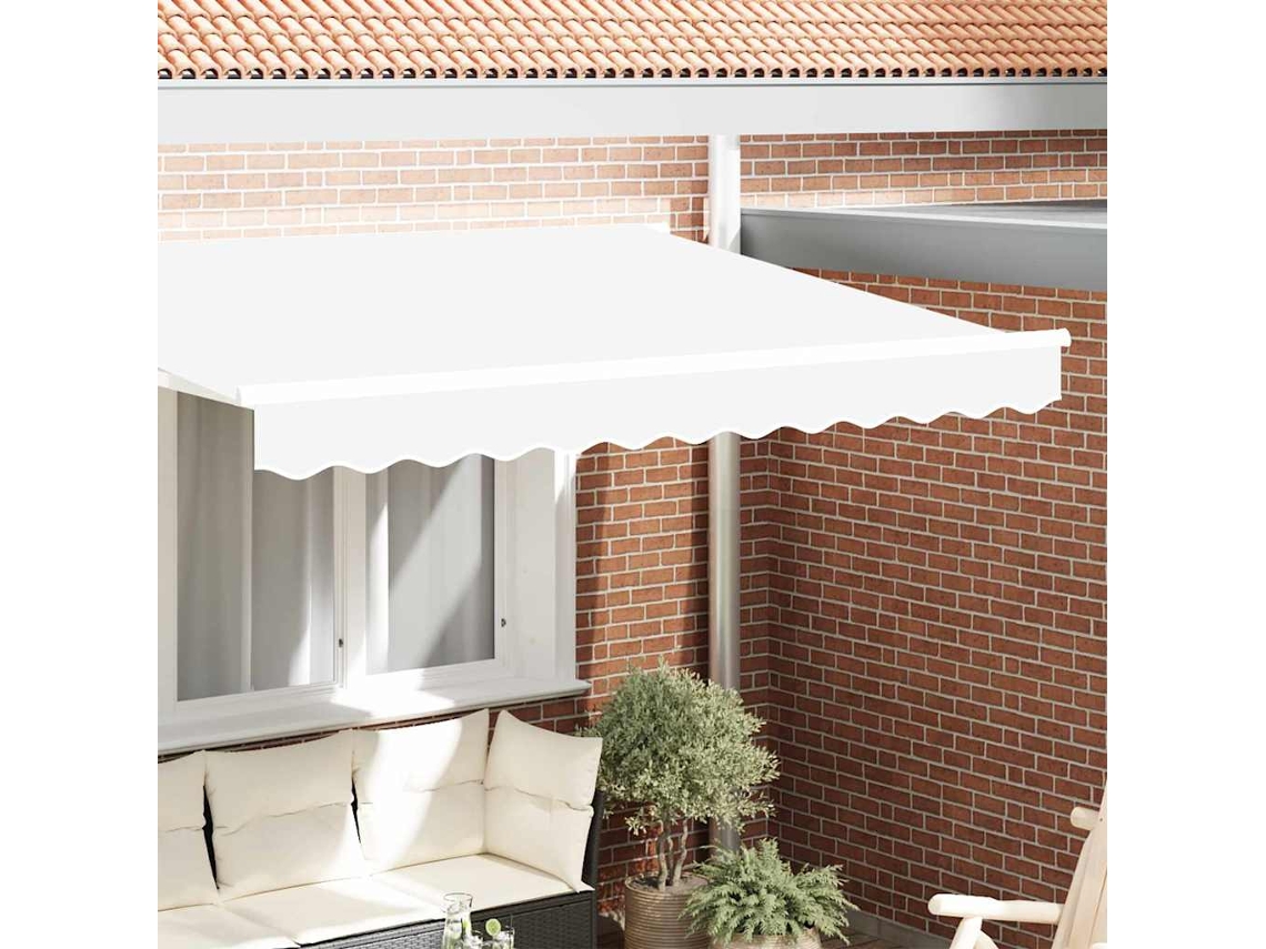Vidaxl Substituição De Valance De Toldo Branco 280 X 20 Cm Poliéster