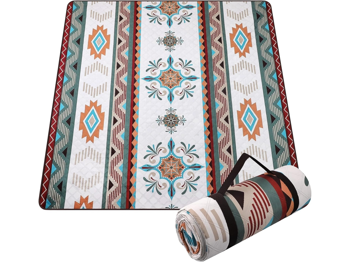 Lurelia Manta De Piquenique Extragrande E Impermeável, Ideal Para Praia, Acampamento, Excursões E Parques. Mochila Com Fecho De Correr