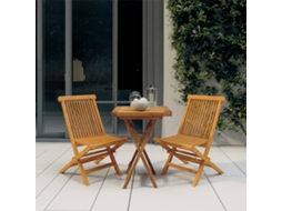 Pcs Conjunto De Jantar Para Jardim Madeira De Teca Maciça Dkd Home Decor