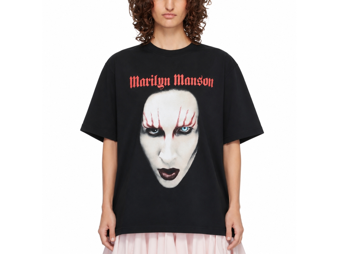 Marilyn Manson Red Lips T-shirt Classic Unisex Adults Size:xxxl