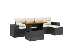 Garden Sofa Set, Garden Sofa Sets Vidaxl Preto Rattan / Vime (n/a)