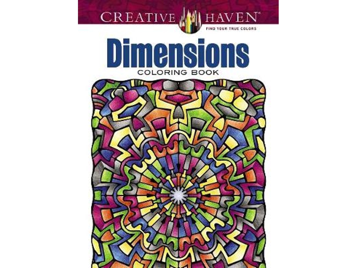 Livro Creative Haven Dimensions Coloring Book de John Wik e Creative Haven (Inglês)