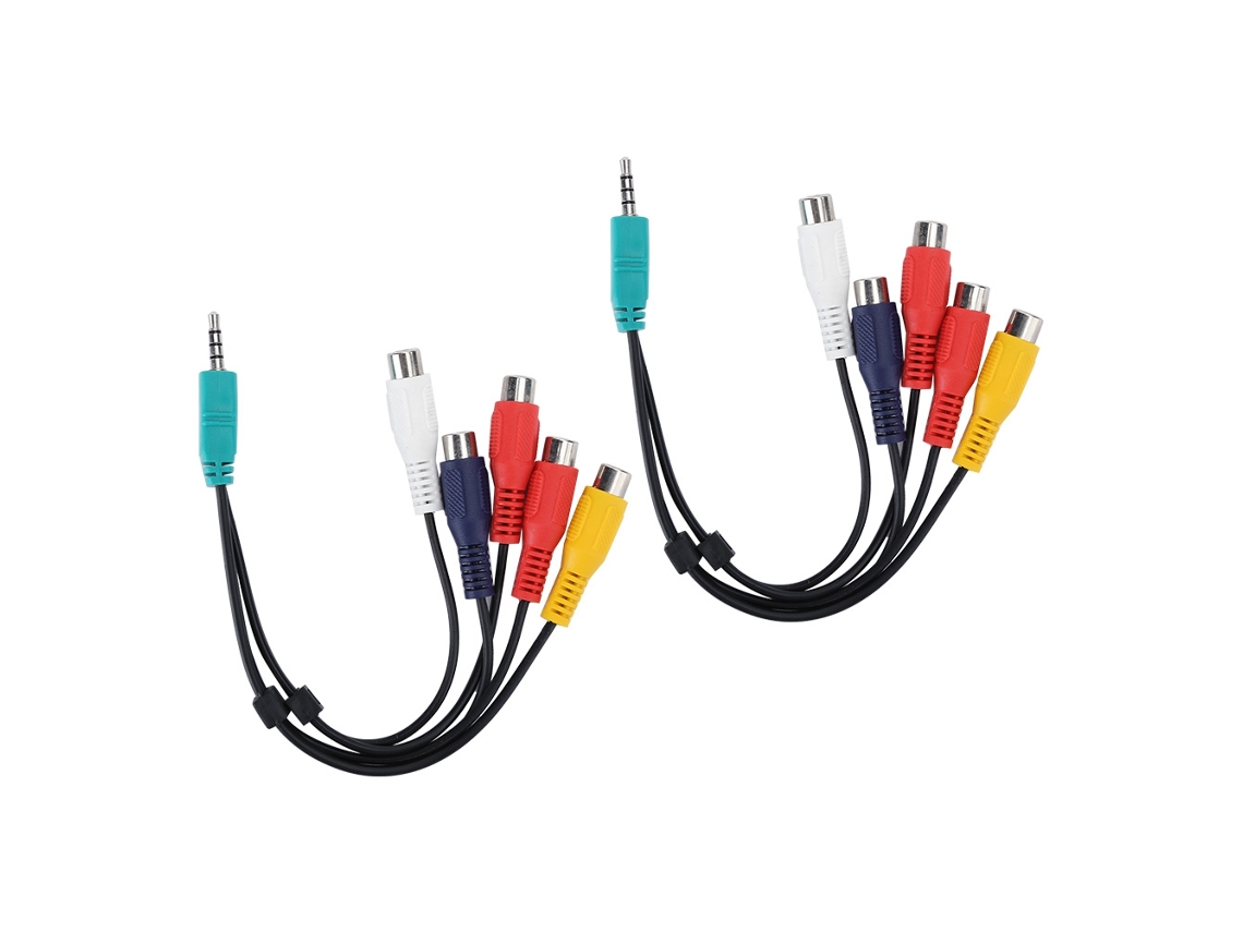 Cabo Sinal Componente, 3,5 + 2,5 Mm, 5 Rca CHABERLU