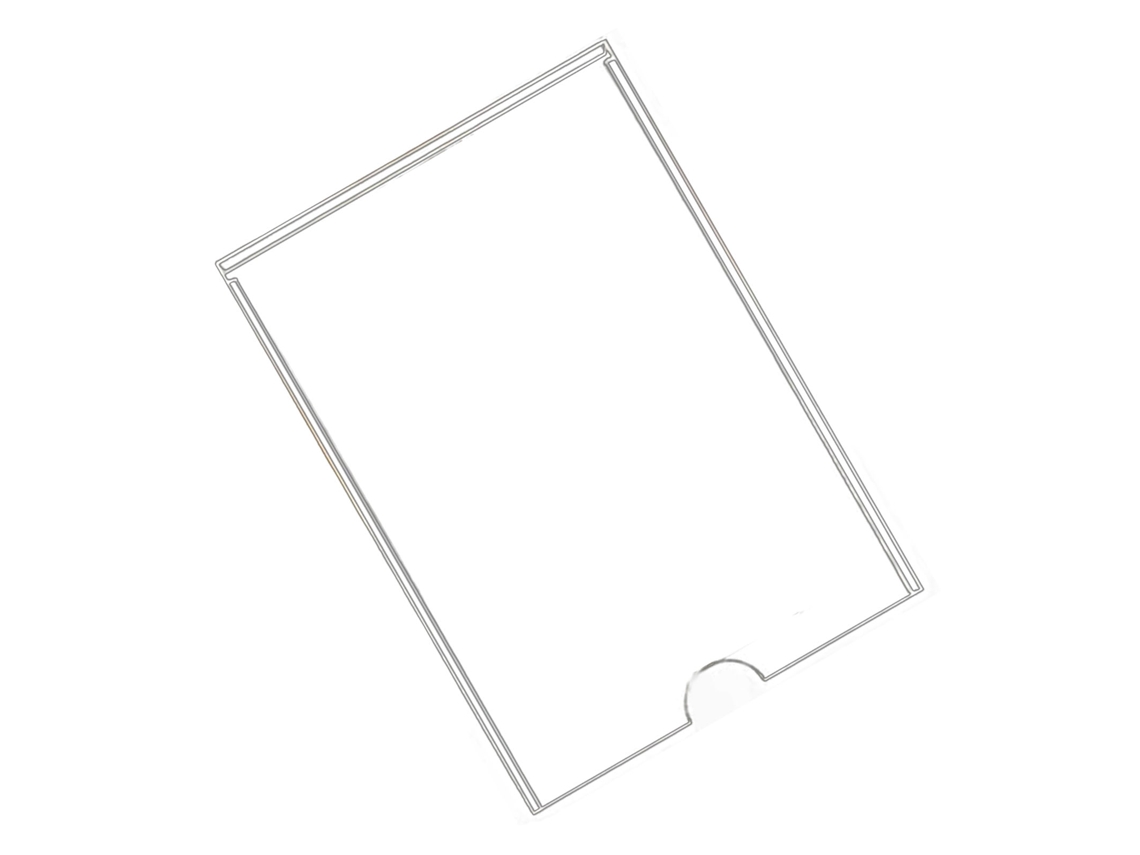 Porta Carteles De Pared De Acrílico Doble Capa Transparente Resistente Al Desgaste Para Empresa Hospital