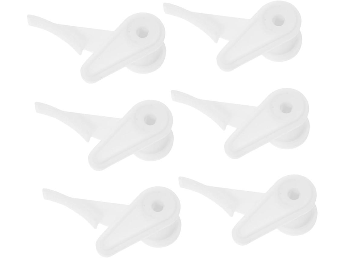 6 Clipes De Fixação Em Plástico Branco, Pacote Com 6 Peças Compatíveis Com Led, Design Simples Para Instalação