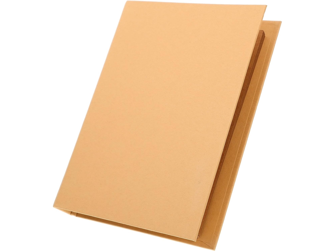 Capa Para Fichário A5 Em Papel Kraft, Com 6 Argolas, Leve E Resistente, Ideal Para Álbuns De Fotos, Scrapbooks E Uso