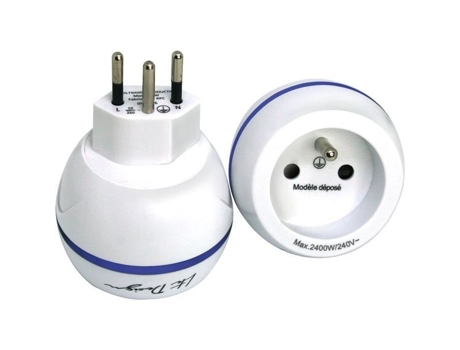 Adaptador De Viagem Lte Design França Para Suíça Tomada Única 2300 W