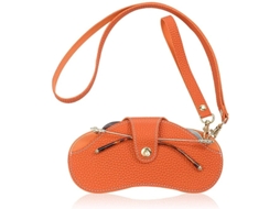 Bolsa para Óculos de Sol Portátil Ultra Fina Bolsa Macia para Óculos de Sol para Mulheres e Homens Laranja TRANTECH