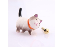 Conjunto De 2 Puxadores Giratórios Latão Em Formato Gato Para Portas Guarda Roupa, Gavetas E Portas, Com Furo Único Para