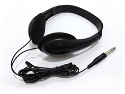 Fones De Ouvido Portáteis Em Abs Com Conector Duplo 3, 5mm 6, 5mm, Estilo Clássico Preto Para Laptops E Dispositivos De