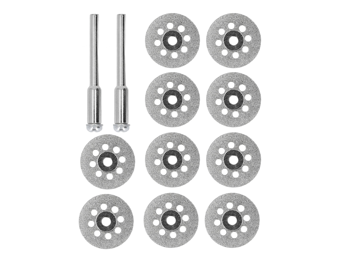 10 Peças De Disco De Corte Diamantado Com Buraco Para Ferramentas Rotativas 22mm