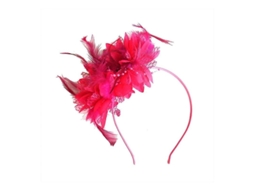 2026 diadema de Penas Vintage com Flores de Tela Acessório de Cabelo para Mulheres e Meninas Ocasiões Especiais