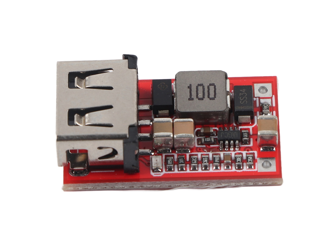 Conversor Dc Usb 5v 3a Módulo Buck Não Isolado com Indicador para Carregador de Telefone