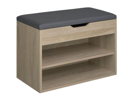 Banco TECTAKE Sapateira TECTAKE Acolchado Jasmina 60x30x43,5cm
