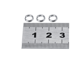 100 Anéis Split Aço Inox Pesca 7