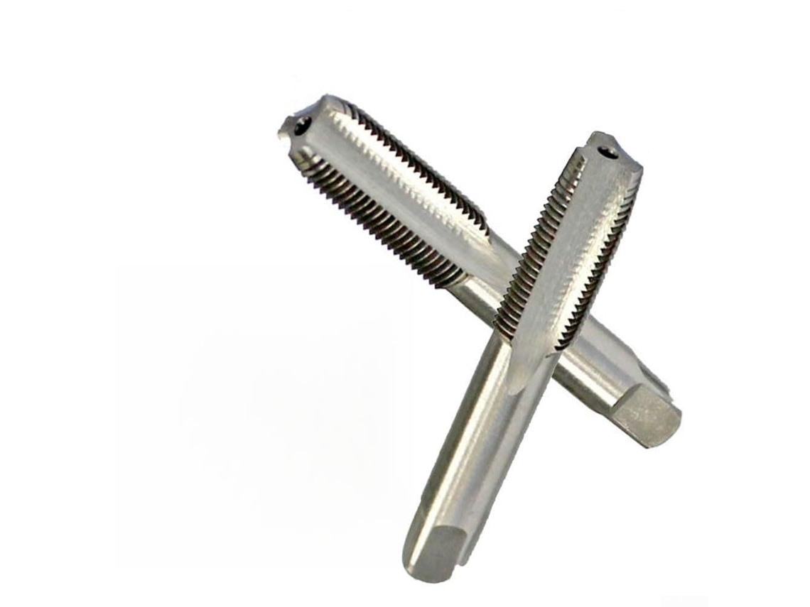 Jogo De Machos Métricos Hss M10 X 1mm Para Rosca Aço Inoxidável, Ferramenta De Parafuso Alta Dureza, 2 Peças