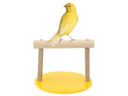 Percha de Madera para Aves, Base Portátil, Juguete y Entrenamiento | S/MARCA