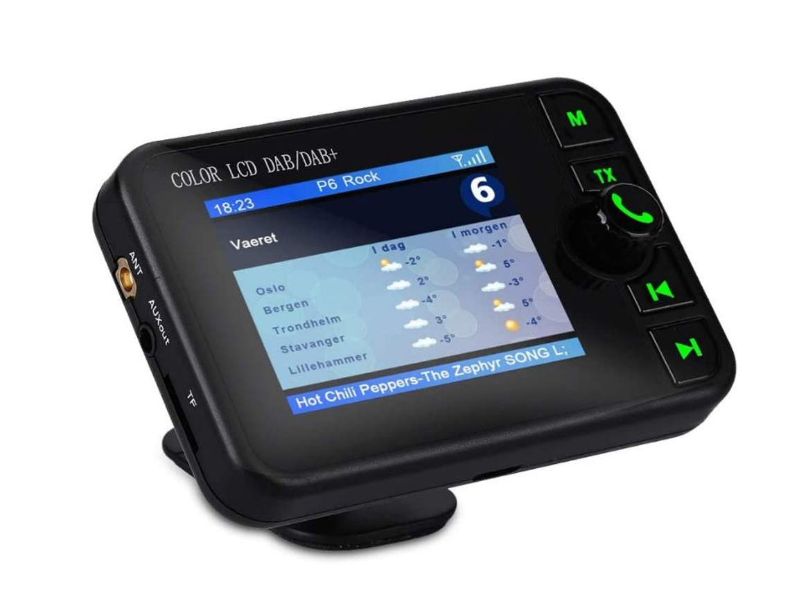 Rádio Dab Yizhood C6 2.4 Lcd Dab/fm Hands Free Preto