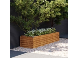 Vidaxl Canteiro Elevado De Jardim 194x50x36 Cm Aço Corten