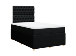 Box Spring Bed, Box Spring Beds Vidaxl Preto Tecido (120 X 200 Cm)