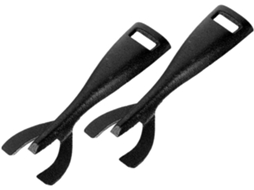 Pinças Multifuncionais De Ferro Preto Para Churrasco, Conjunto De 2 Pinças Reutilizáveis Com Isolamento Térmico, Para
