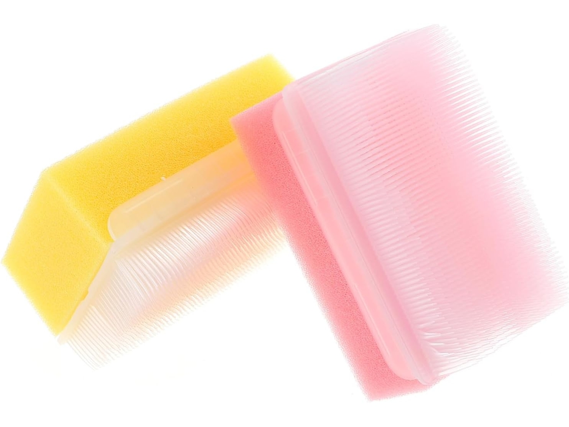 Lurelia Conjunto De 2 Escovas De Banho Para Bebé, Esponja Suave, Massagem Suave E Portátil, Uso Diário Prático