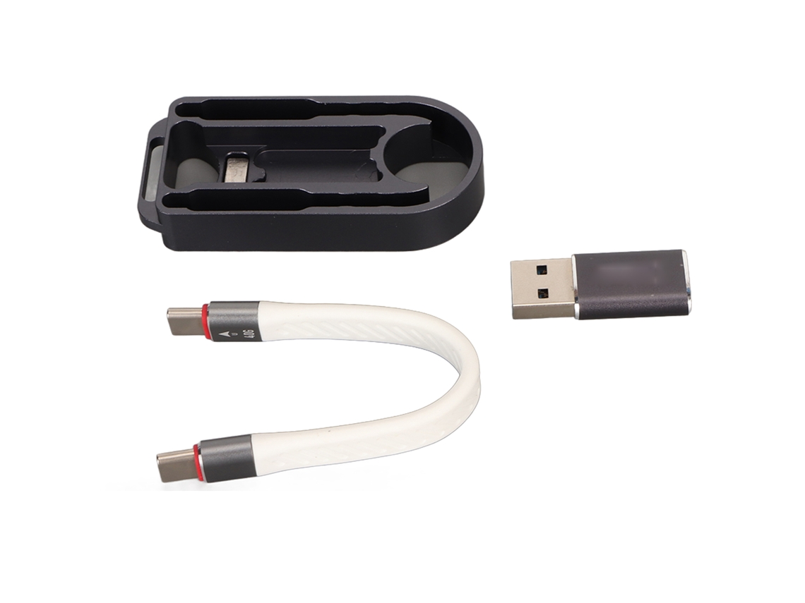 2026zentro-cabo Usb C Macho Para Macho Pd 100w Carga Rápida 40gbps 13,2cm Com Adaptador Tipo A