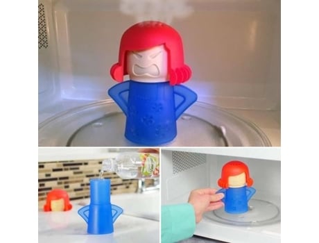 Mãe Irritada Limpa O Micro Ondas Maman En Colère