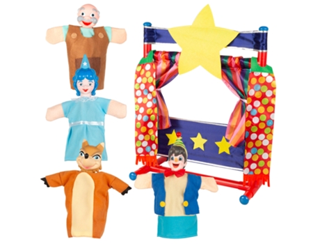 Juego de teatro de marionetas Pinocho Cucu Show de juguetes Colorbaby