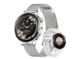Smartwatch I220 Com Chamada Bluetooth, Tela Hd De 1,27 Polegadas, Monitor De Frequência Cardíaca E Spo2, Ideal Para Mulheres (prateado)